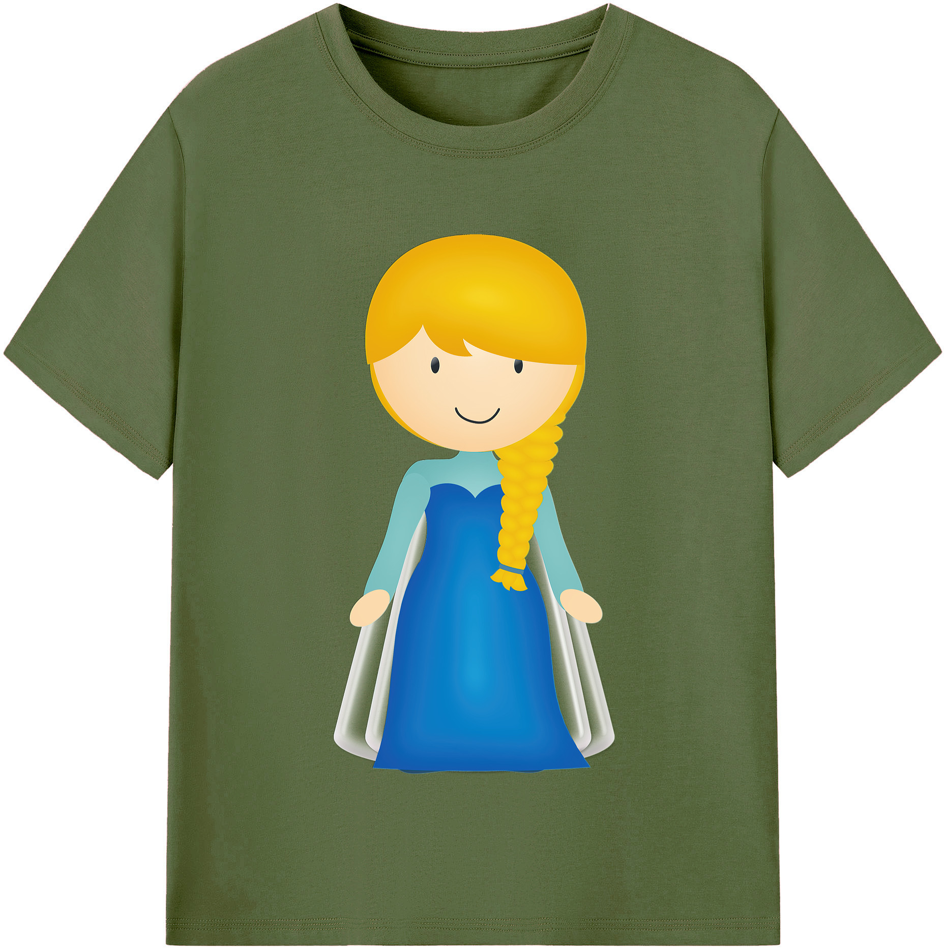 （画像用） アナと雪の女王 アンナ エルサ Frozen Anna Elsa 綿100％半袖Tシャツ（フロントプリント）